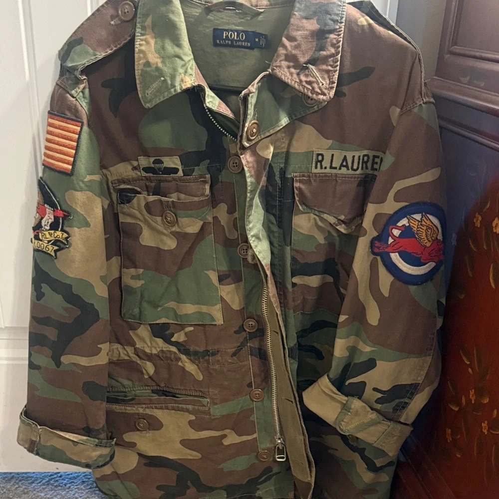 Polo by Ralph Lauren Green and Brown Camouflage Jacket. Very rare. - Picture 1 of 6